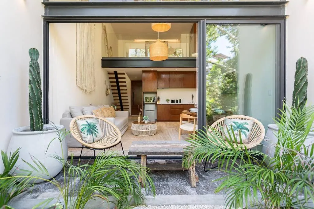 Casa Dith'Cha Loft De Charme Dans Jardin Tropical Tulum Apartmán